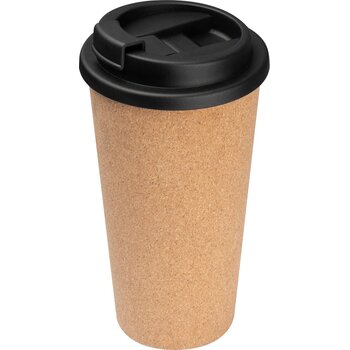 drinkbeker met oppervlak van kurk beige