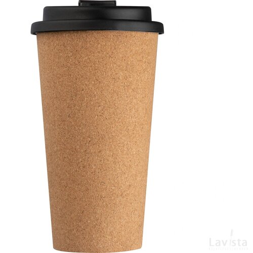 drinkbeker met oppervlak van kurk beige