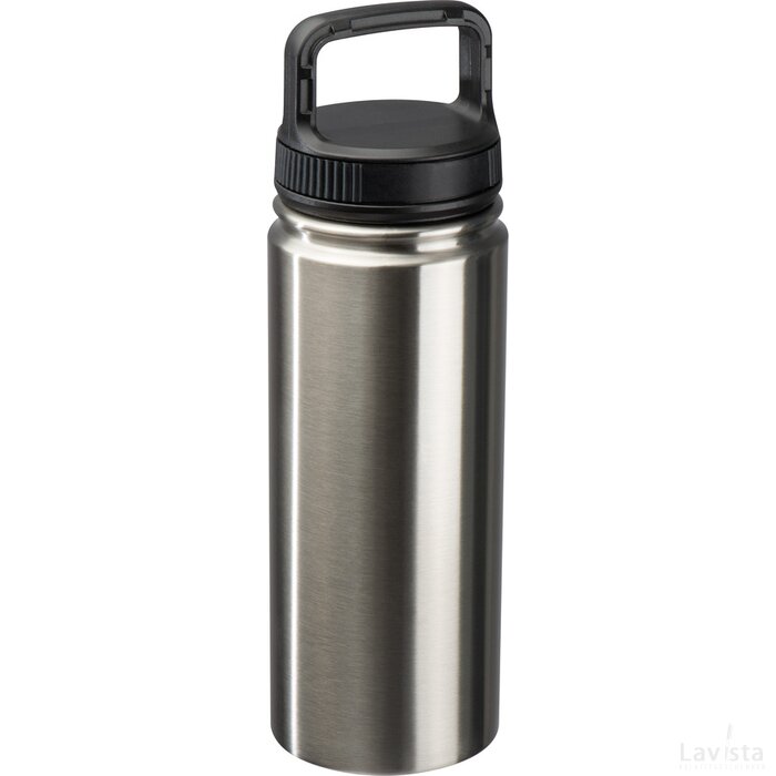 Vacuüm drinkfles met 550 ml inhoud grijs