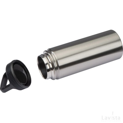 Vacuüm drinkfles met 550 ml inhoud grijs silvergrey zilvergrijs