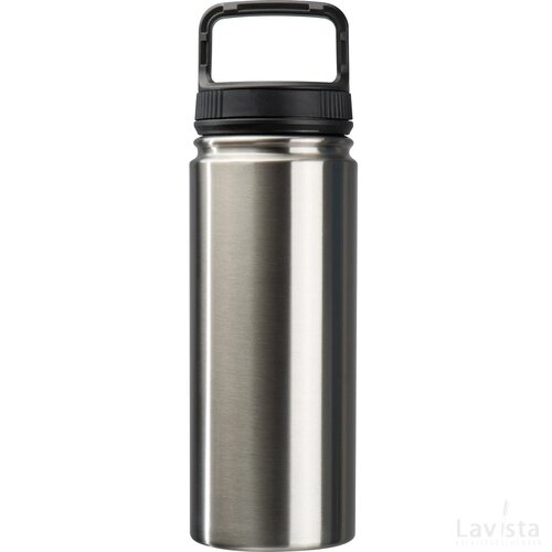 Vacuüm drinkfles met 550 ml inhoud grijs silvergrey zilvergrijs