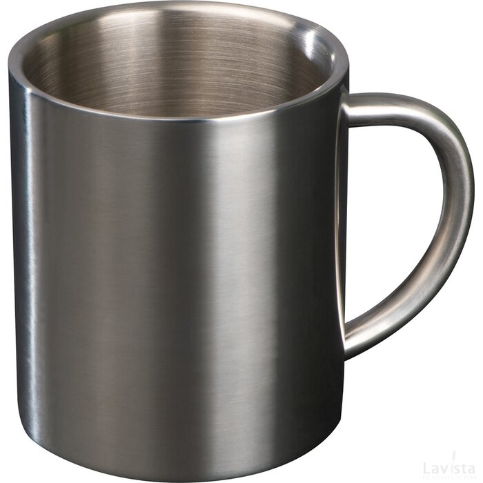 Beker van metaal grijs