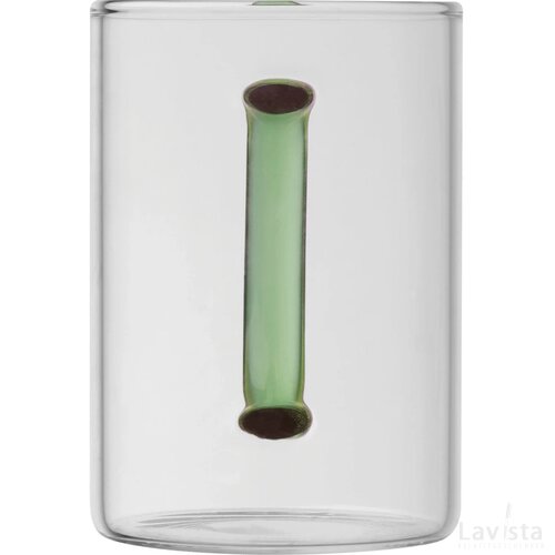 Theeglas met gekleurd oortje Groen