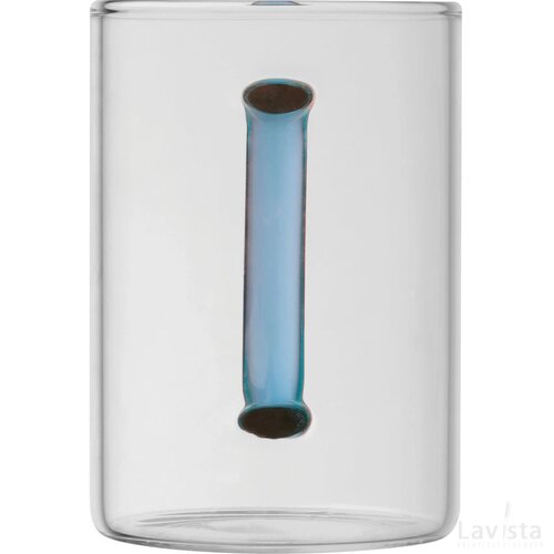 Theeglas met gekleurd oortje Blauw