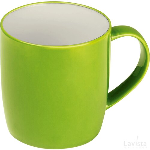 Koffiekopje in leuke kleuren Lichtgroen