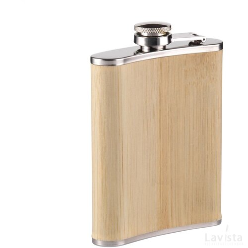 Hipflask Bamboo 200 Ml Heupfles Bamboe