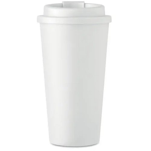 Dubbelwandige drinkbeker 475 ml Tuesday wit