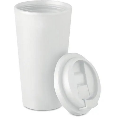 Dubbelwandige drinkbeker 475 ml Tuesday wit