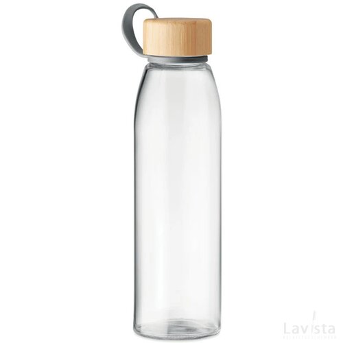 Glazen drinkfles 500ml Fjord white transparant