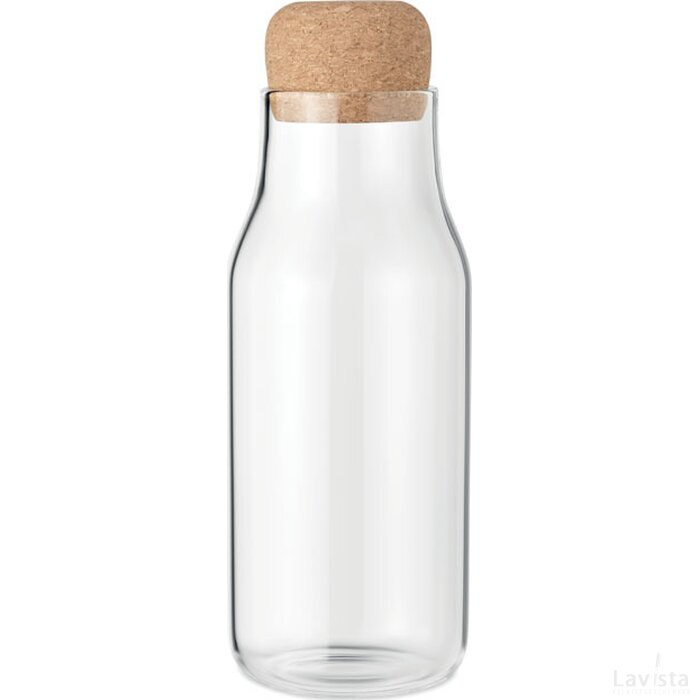 Glazen karaf met kurk 600 ml Osna transparant