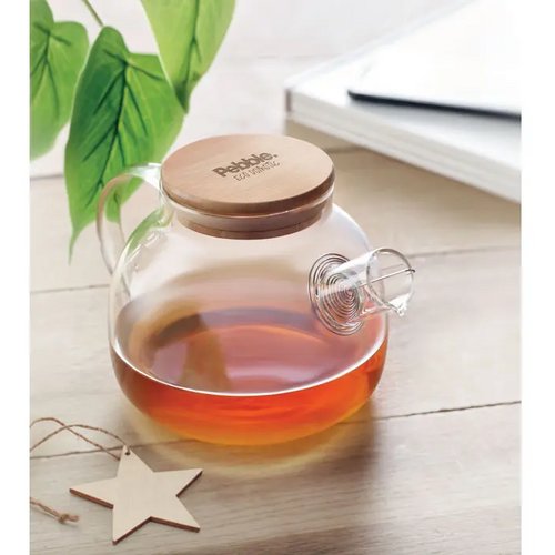 Glazen theepot 850ml Munnar transparant