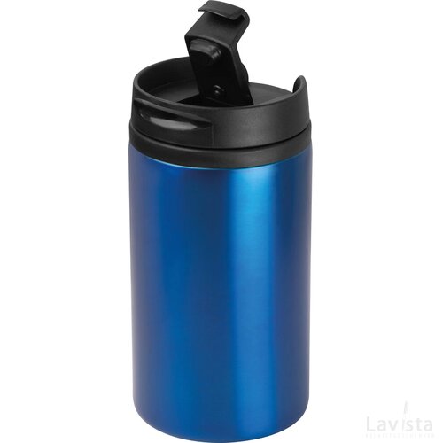 Drinkbeker metaal blauw