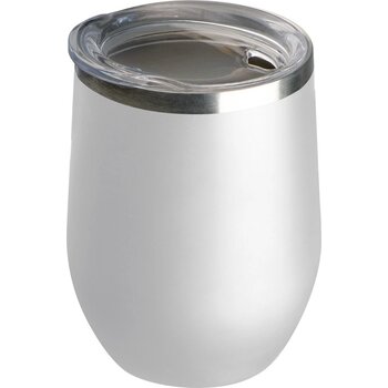 Dubbelwandige vacuüm drinkbeker, 380 ml wit