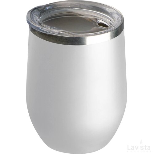 Dubbelwandige vacuüm drinkbeker, 380 ml wit