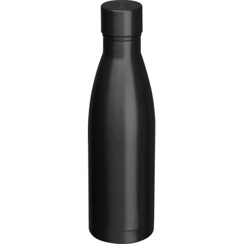 Drinkfles dubbelwandig van RVS, 500 ml inhoud zwart