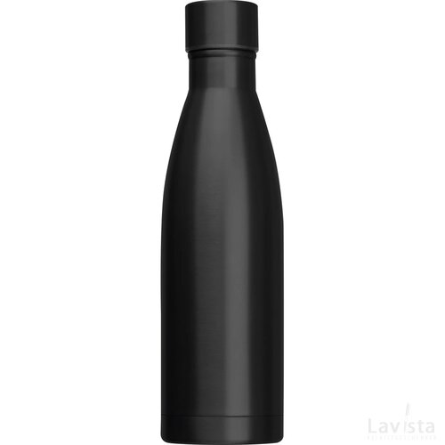 Drinkfles dubbelwandig van RVS, 500 ml inhoud zwart