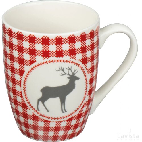 Set van twee mokken met kerstmotief Veelkleurig