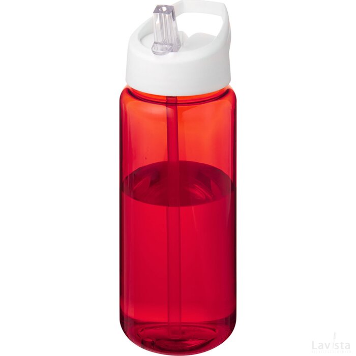 H2O Active® Octave Tritan™ 600 ml sportfles met tuitdeksel Rood, Wit Rood/Wit