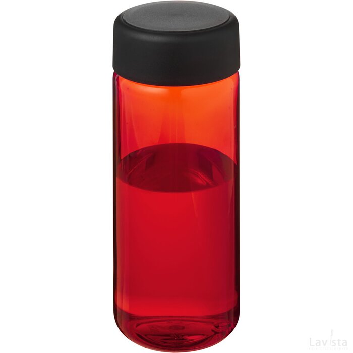 H2O Active® Octave Tritan™ 600 ml sportfles met schroefdop Rood, Zwart Rood/Zwart
