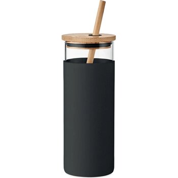 Glazen beker 450ml Strass zwart