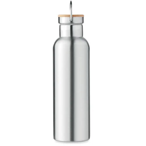 Dubbelwandige thermosfles 750ml Helsinki med mat zilver