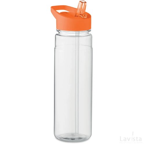 Rpet drinkfles met fliptop Alabama oranje