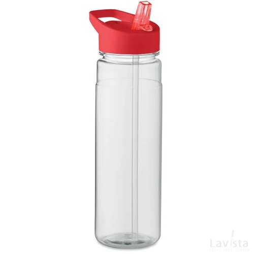 Rpet drinkfles met fliptop Alabama rood