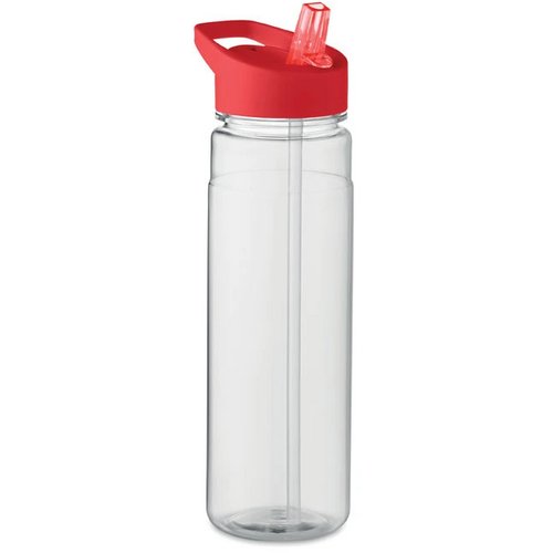 Rpet drinkfles met fliptop Alabama rood