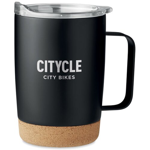 Dubbelwandige drinkbeker Ruby 300 ml Zwart 300 ml