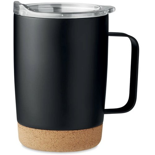 Dubbelwandige drinkbeker Ruby 300 ml Zwart