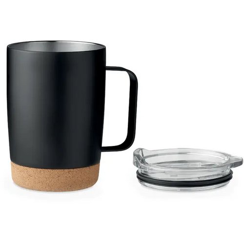 Dubbelwandige drinkbeker Ruby 300 ml Zwart