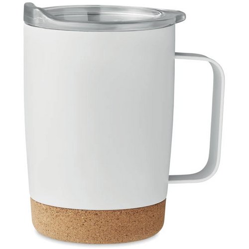 Dubbelwandige drinkbeker Ruby 300 ml Wit