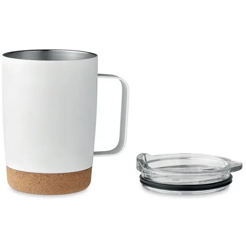 Dubbelwandige drinkbeker Ruby 300 ml Wit