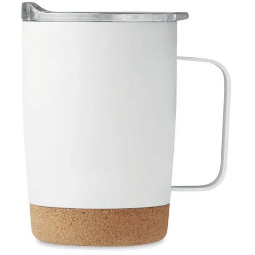 Dubbelwandige drinkbeker Ruby 300 ml Wit