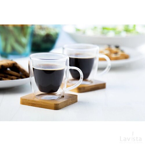 Glazen Espresso Kopjes Set Transparant