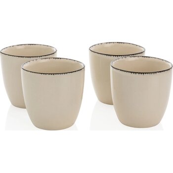 Ukiyo 4-delige set kopjes Wit