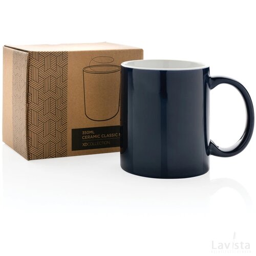 Keramische classic mok Blauw