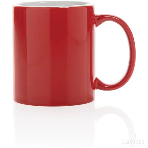 Keramische classic mok Rood
