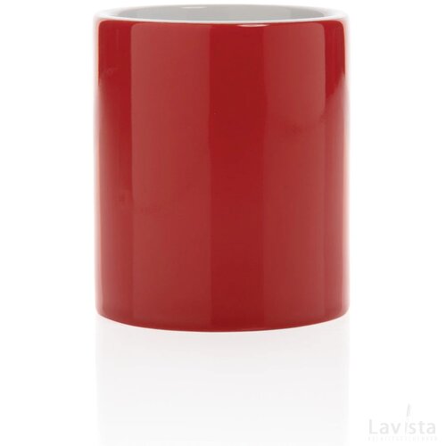 Keramische classic mok Rood