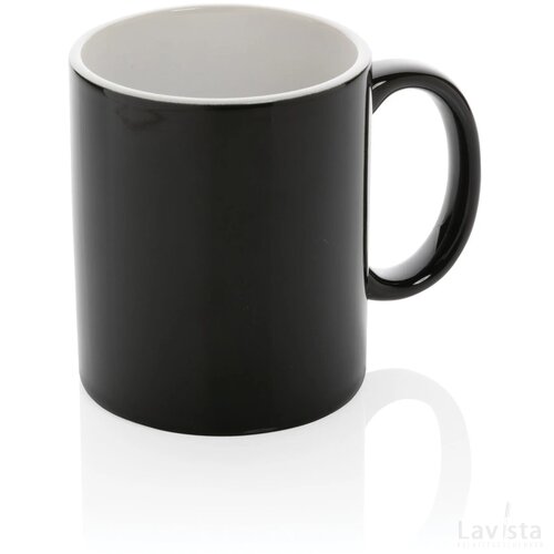 Keramische classic mok Zwart