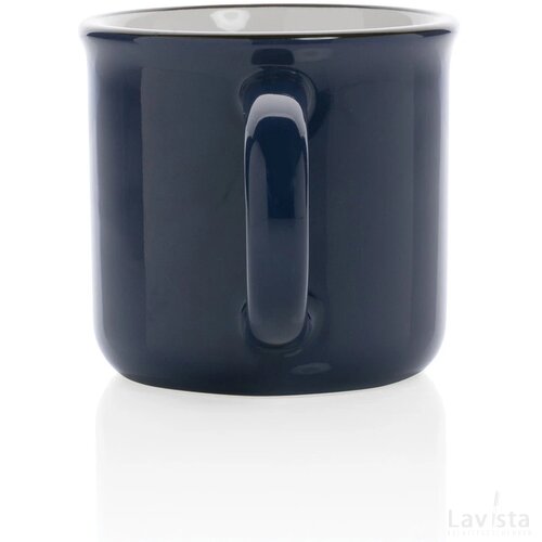 Vintage keramische mok Blauw