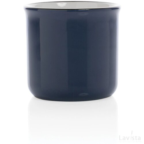 Vintage keramische mok Blauw