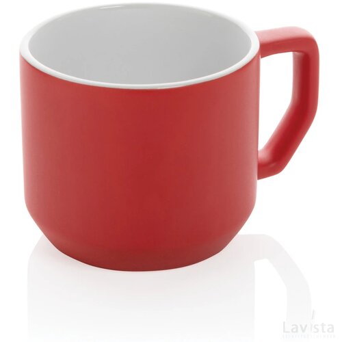 Keramische moderne mok Rood