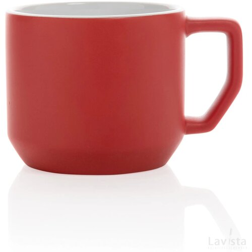 Keramische moderne mok Rood