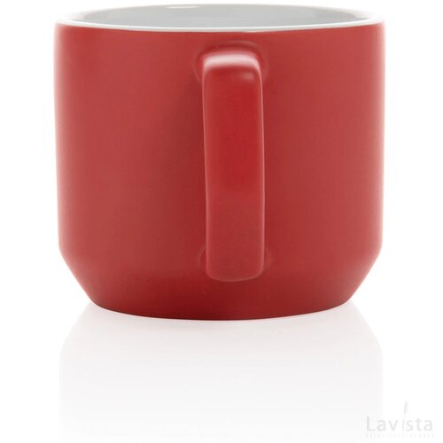 Keramische moderne mok Rood