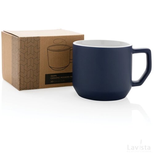 Keramische moderne mok Blauw