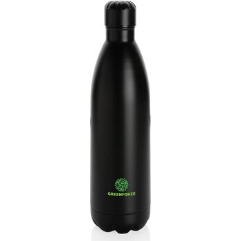 Unikleur vacuum roestvrijstalen fles 1L zwart