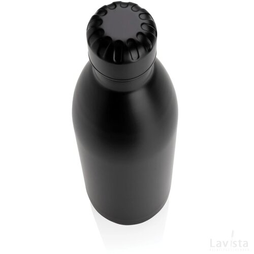 Unikleur vacuum roestvrijstalen fles 1L zwart