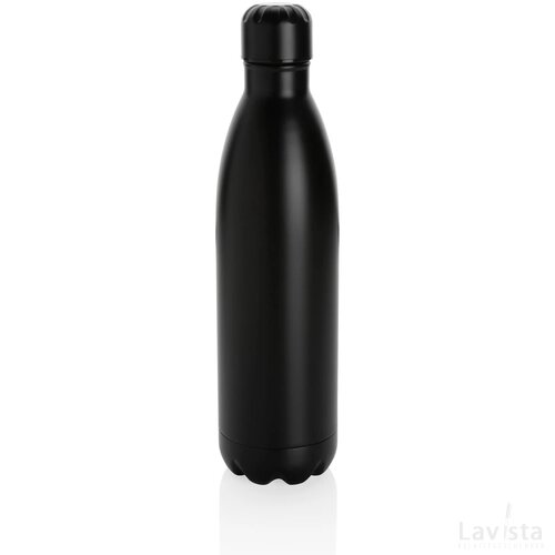 Unikleur vacuum roestvrijstalen fles 750ml zwart