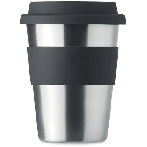Enkelwandige RVS drinkbeker Zwart 350 ml